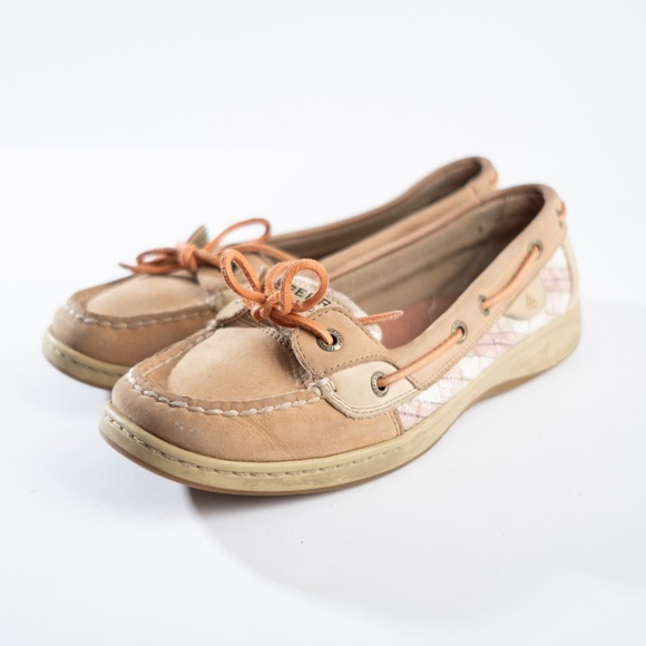 Sperry Shoes - Sperry Women's Angelfish Linen Coral Top Sider 8.5